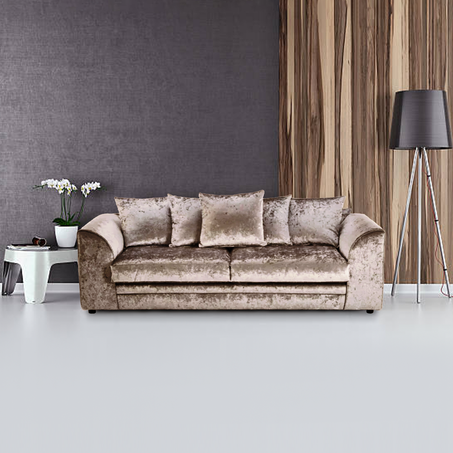 Dylan Crush Velvet 3 Seater Sofa