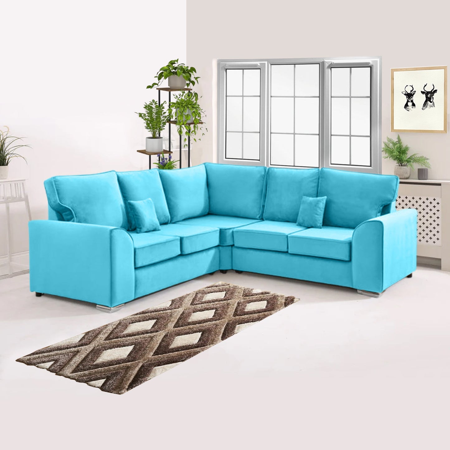 Dylan Dual Arm High Back 5 Seater Sofa