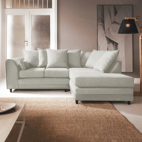 Dylan Plush Velvet 4 Seater Single Arm Left Right Hand Corner Sofa