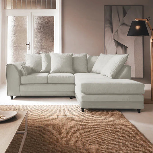 Dylan Plush Velvet 4 Seater Single Arm Left Right Hand Corner Sofa